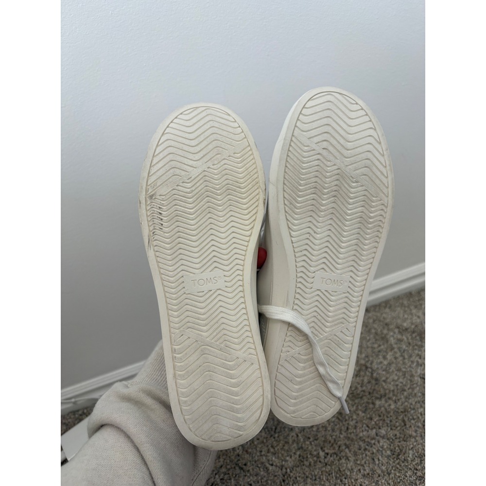 TOMS Kameron Lace-Up Sneakers – White Leather – Women's 8.5 – NWT (No Box) - Picture 7 of 8